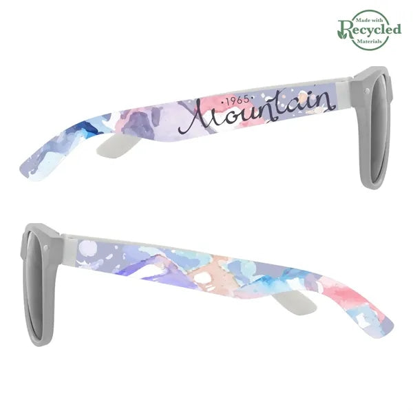Full Color Colorblock Malibu Sunglasses