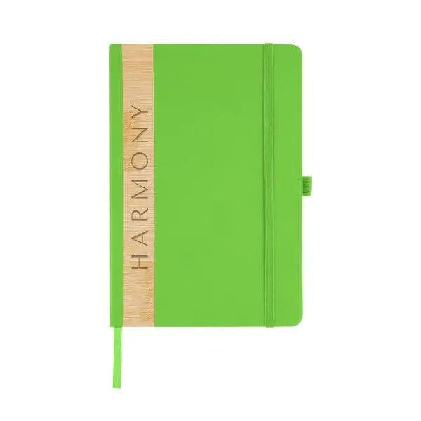 Recycled PU And Bamboo Accent Journal