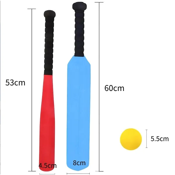 Children's Baseball & Cricket Bat, EVA , Indoor & Outdoor