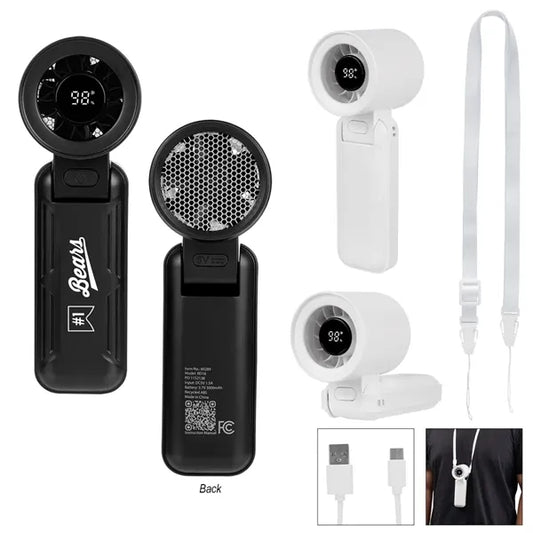 RABS Folding Fan With Digital Display
