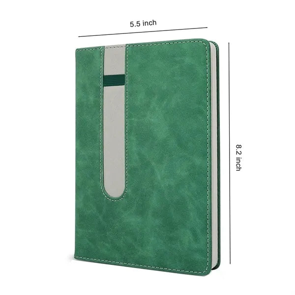 A5 PU Leather Notebook with Elastic Pen Holder