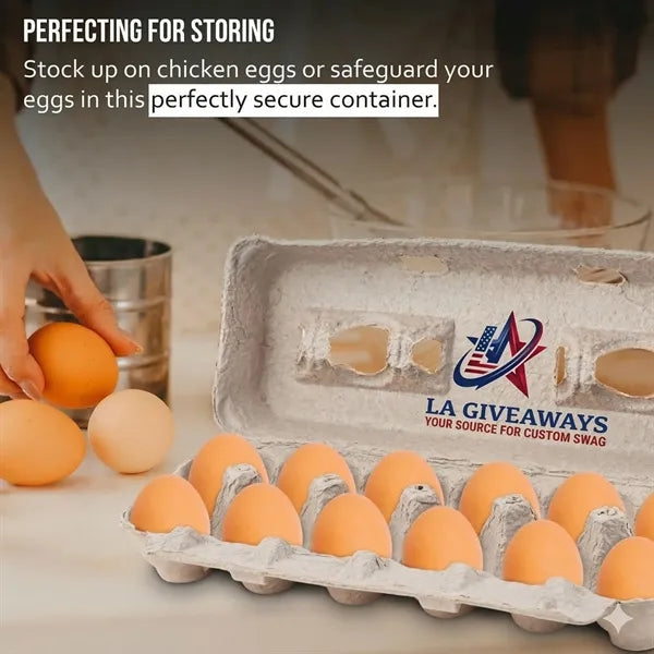 Recycled Pulp Egg Cartons - 1 Dozen Storage Containers