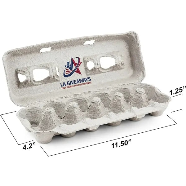 Recycled Pulp Egg Cartons - 1 Dozen Storage Containers