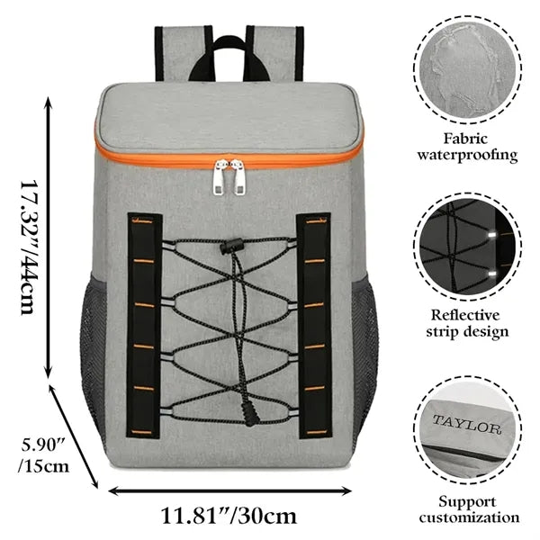 Insulated Cooler Backpack for Beach Picnic Camping