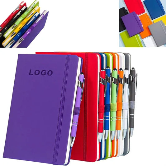 A5 Elastic Band Notebook with Pen