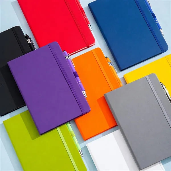 A5 Elastic Band Notebook with Pen