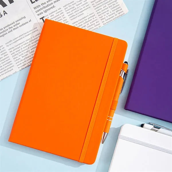A5 Elastic Band Notebook with Pen