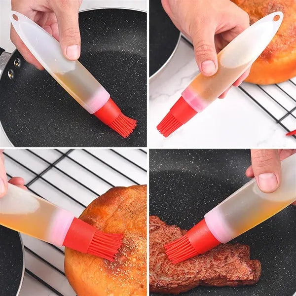 Silicone Cooking Barbecue Baking Grill Oil Bottle Brush