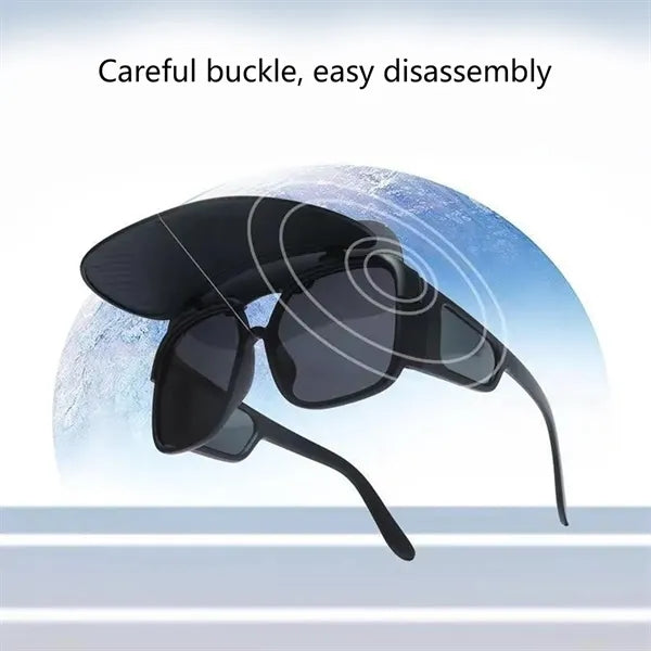 UV400 All-around Polarized Sunglasses with Flip-up Lids