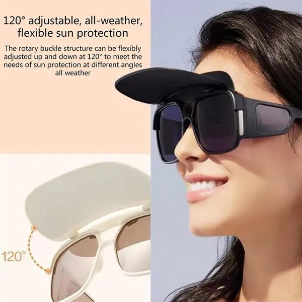 UV400 All-around Polarized Sunglasses with Flip-up Lids