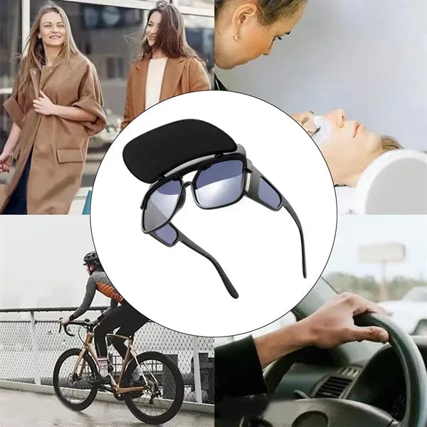 UV400 All-around Polarized Sunglasses with Flip-up Lids