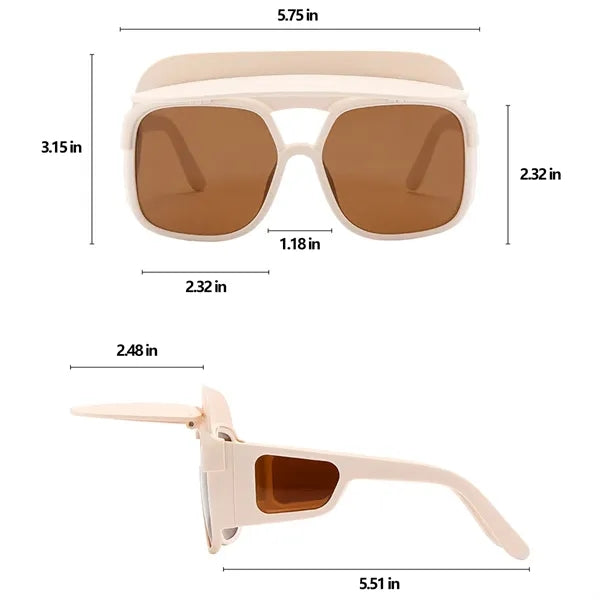 UV400 All-around Polarized Sunglasses with Flip-up Lids