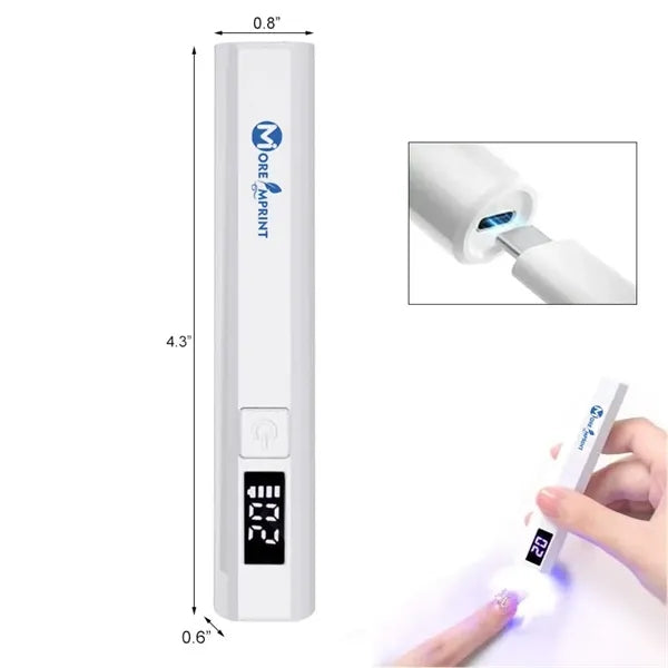 Rechargeable Mini UV LED Nail Lamp Pen Shaped Gel Dryer