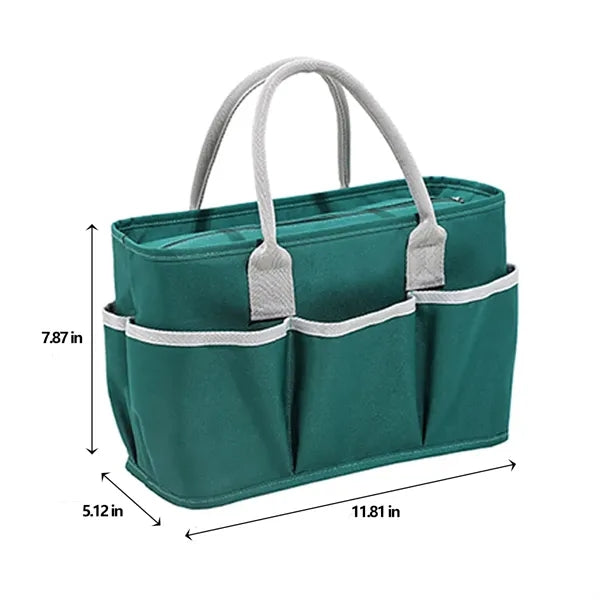 600D Multi-Pocket Double-Layer Aluminum Foil Lunch Handbag