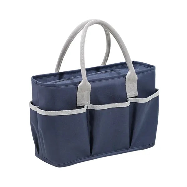 600D Multi-Pocket Double-Layer Aluminum Foil Lunch Handbag