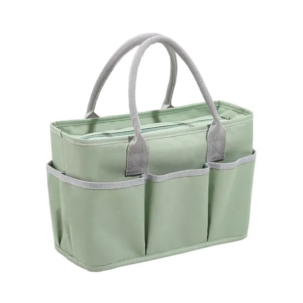 600D Multi-Pocket Double-Layer Aluminum Foil Lunch Handbag