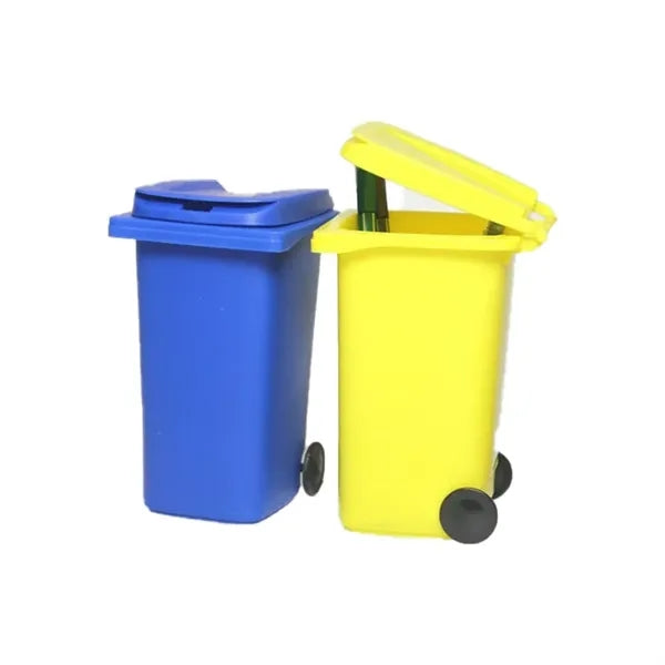 Creative Trash Can Shaped Pen Holder Storage Box PP Tube