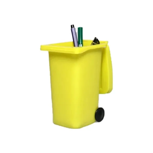 Creative Trash Can Shaped Pen Holder Storage Box PP Tube