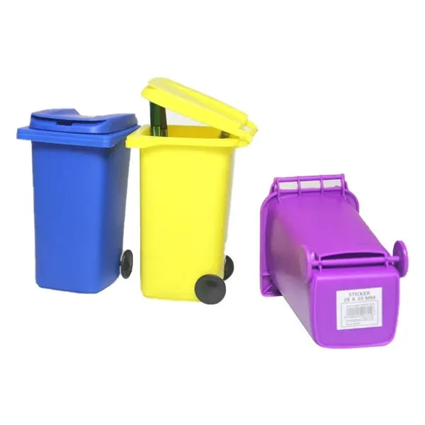 Creative Trash Can Shaped Pen Holder Storage Box PP Tube