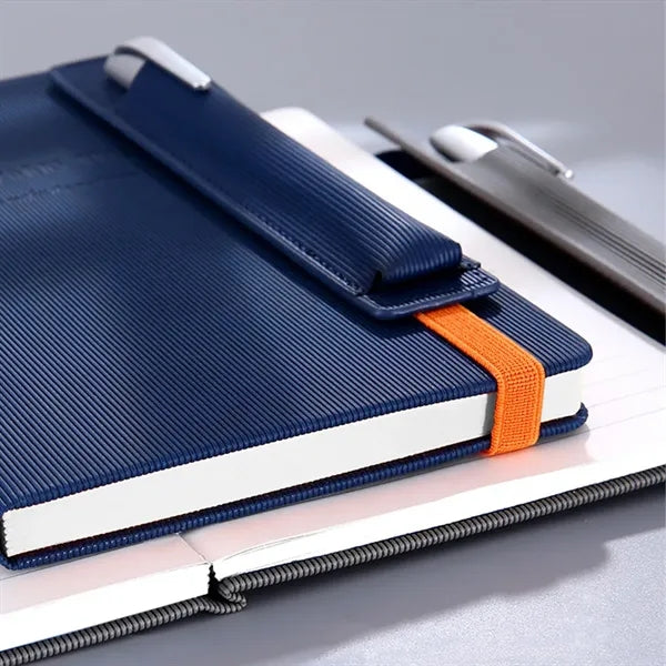 A5 Business Office Notebook Set With Elastic Pen Holder