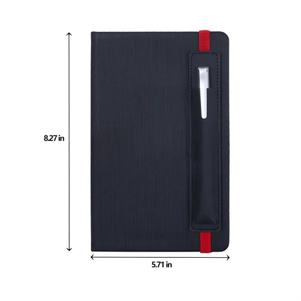 A5 Business Office Notebook Set With Elastic Pen Holder