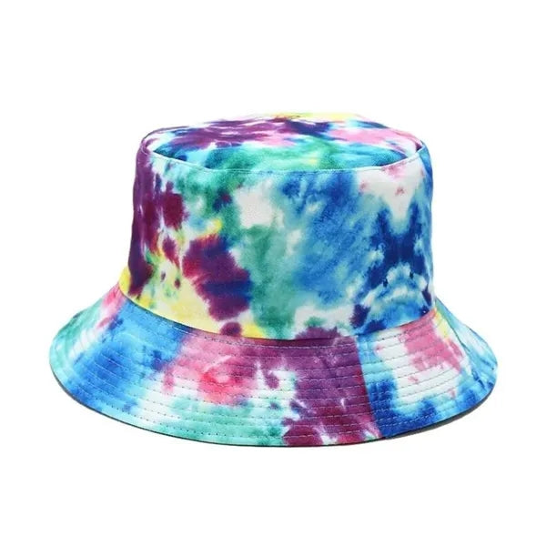 Sun Protection Tie Dye Bucket Hat Double-sided
