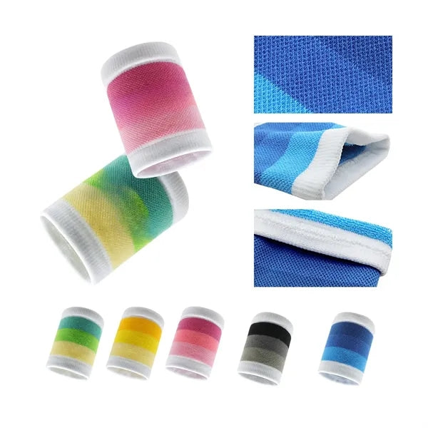 Terry Cloth Sport Wristband Embroidery