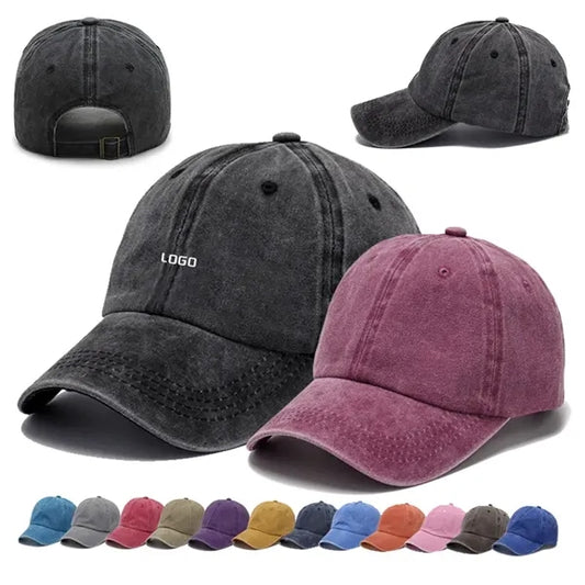 Vintage Washed Adjustable Baseball Cap Multiple Colors