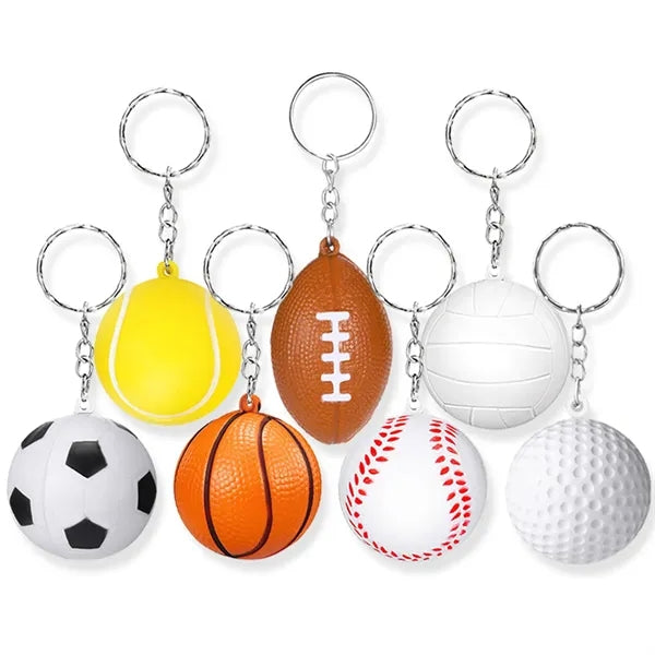 Foam Basketball Key Chain