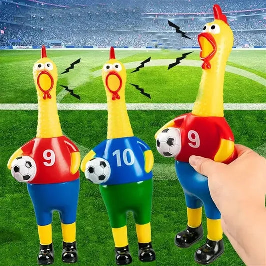 12inch Stress relieve World cup Squeaky Chicken
