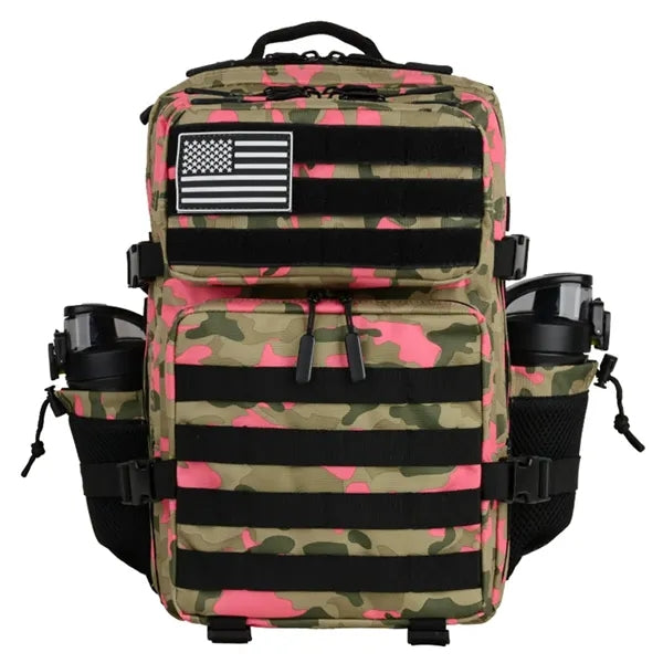 45L Water Resistant Camo Tactical Backpack with MOLLE System