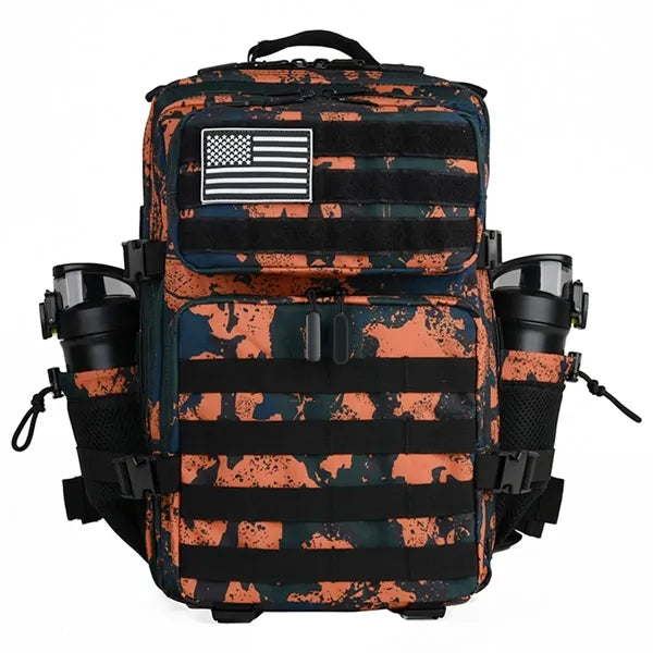 45L Water Resistant Camo Tactical Backpack with MOLLE System