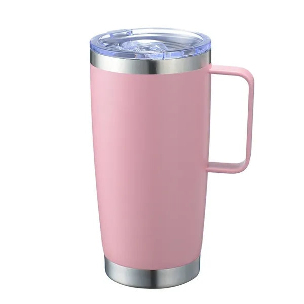 20oz Stainless Steel Insulated Tumbler with Handle and Lid