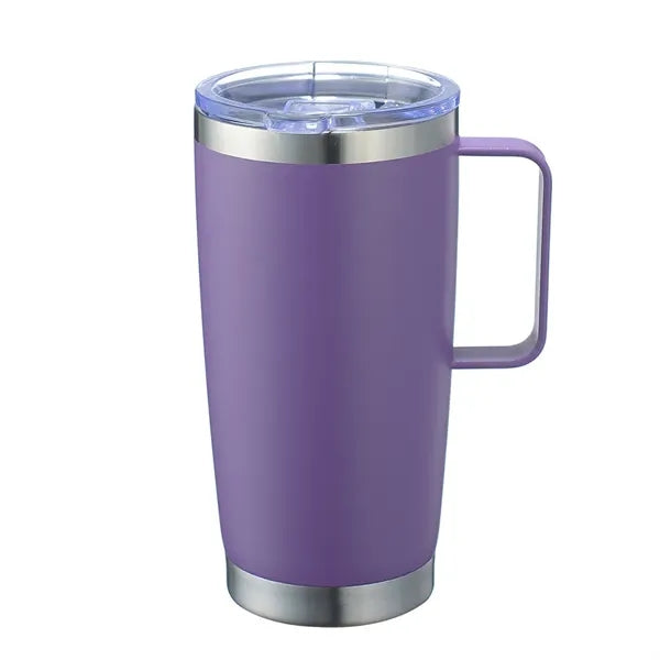 20oz Stainless Steel Insulated Tumbler with Handle and Lid