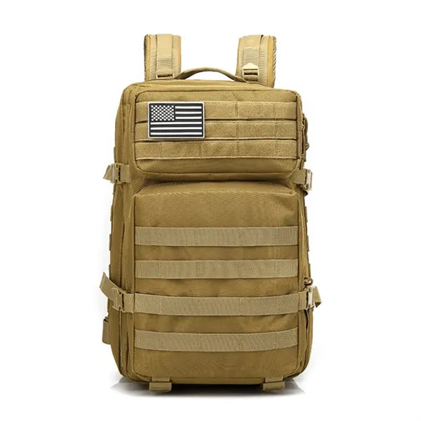 45L Camo Tactical Backpack with MOLLE System for Outdoor Use