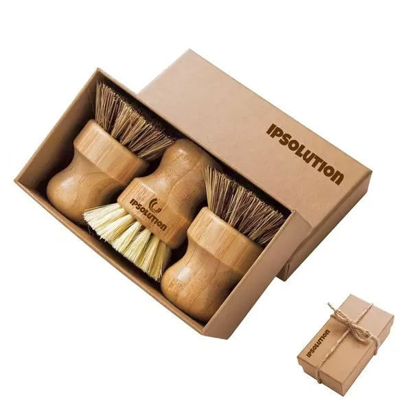 Palm Pot Brush Set 3 Packs