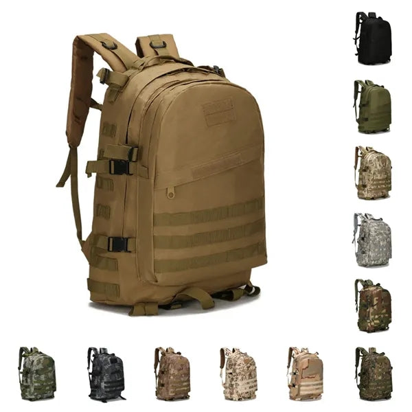 45L Tactical Backpack with MOLLE System for Outdoor Use