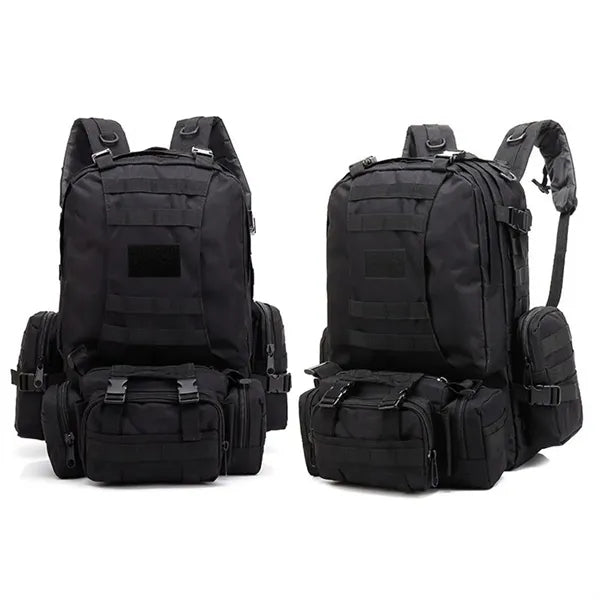Modular Camo Tactical Backpack with Detachable Pouches