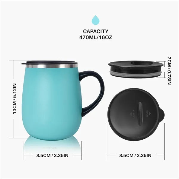 Coffee Mug with Handle and Lid