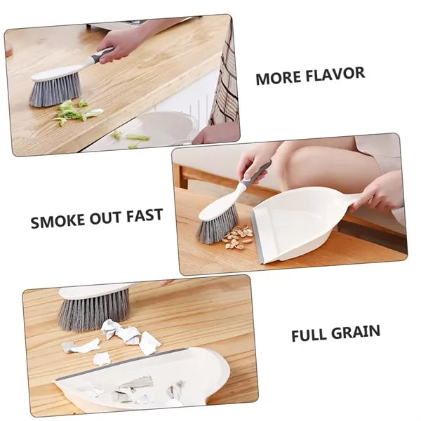 Hemoton Countertop Broom Dustpan Set