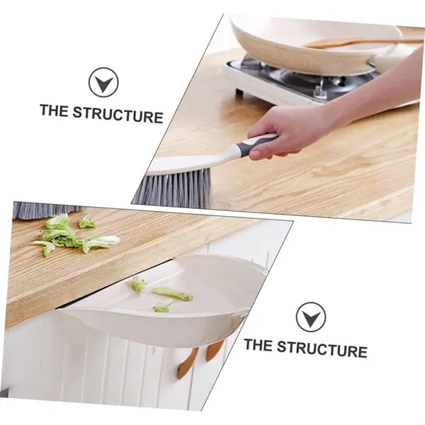 Hemoton Countertop Broom Dustpan Set