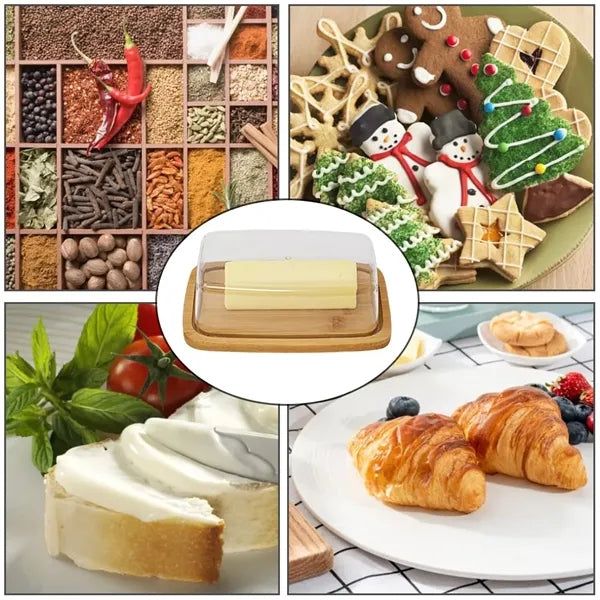 Bamboo Butter Tray Holder