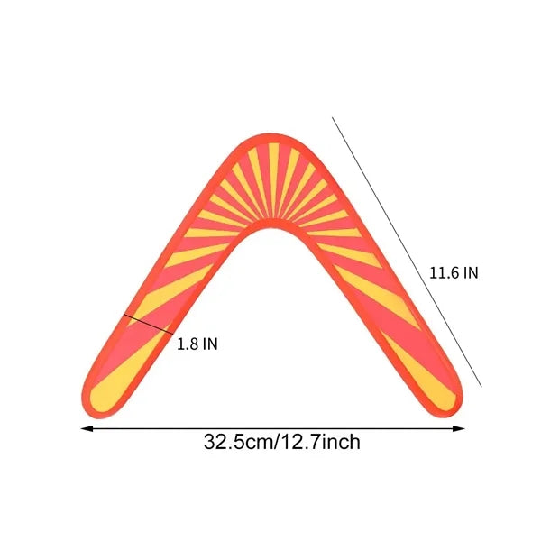 Wood and Soft Boomerang for Athletes