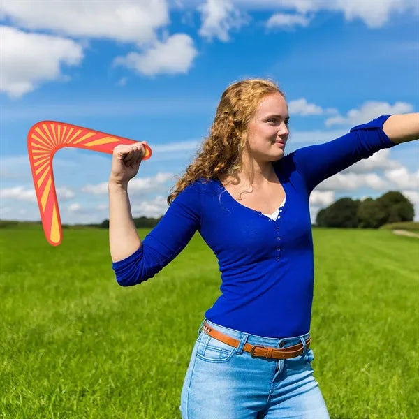 Wood and Soft Boomerang for Athletes