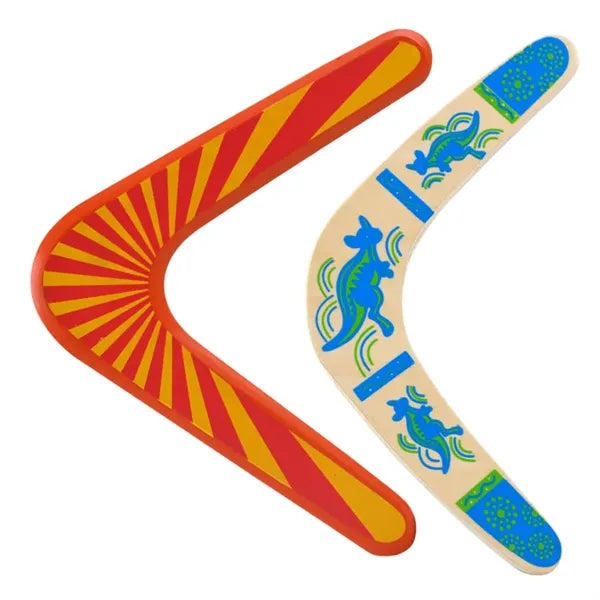 Wood and Soft Boomerang for Athletes