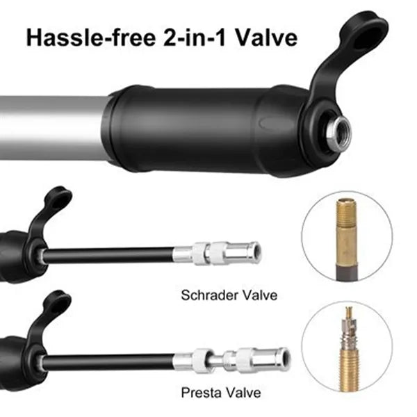 Compact Aluminum Bicycle Pump