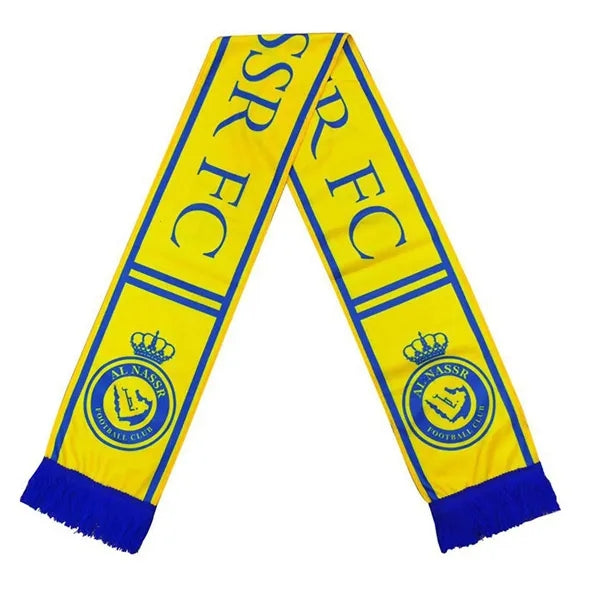 Acrylic Knitted Stadium Sports Scarf With Fringe