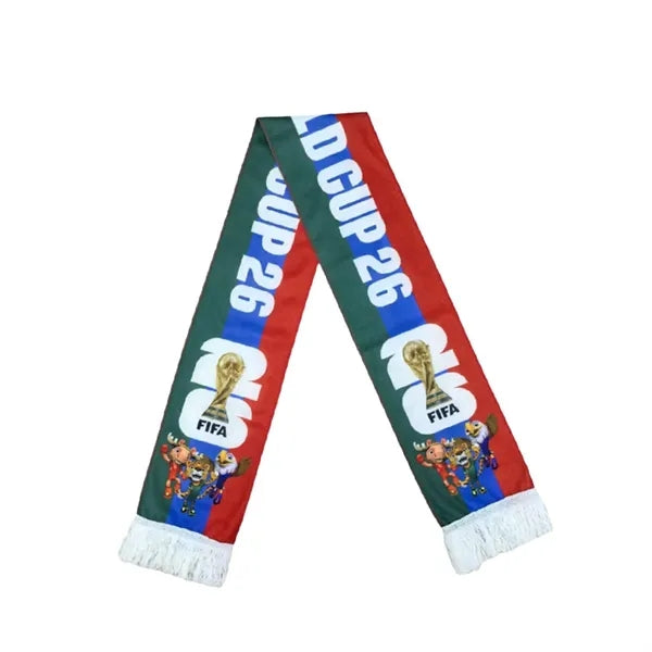 Acrylic Knitted Stadium Sports Scarf With Fringe
