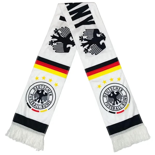 Acrylic Knitted Stadium Sports Scarf With Fringe