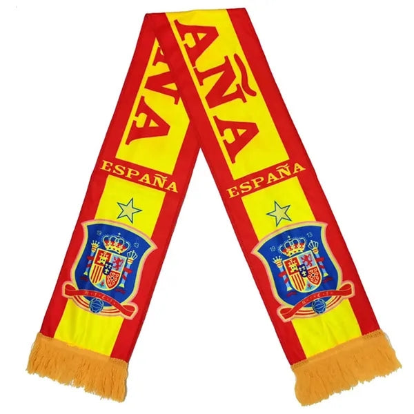 Acrylic Knitted Stadium Sports Scarf With Fringe